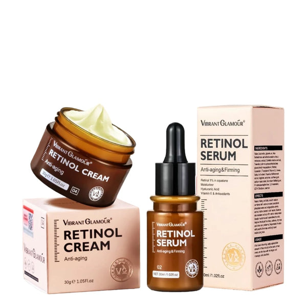 Vibrant Glamour Retinol Serum &amp; Cream Set - 2 Pieces